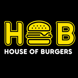 HOB-House of burger'z logo.
